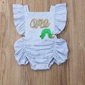 The Very Hungry Caterpillar Dress First Birthday Romper Outfit Clothes Jumpsuit